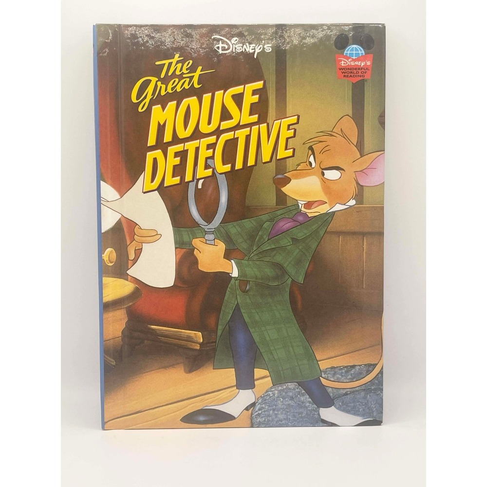 Disney The Great Mouse Detective 1986 Grolier Book‎ Club Edition 88497-3